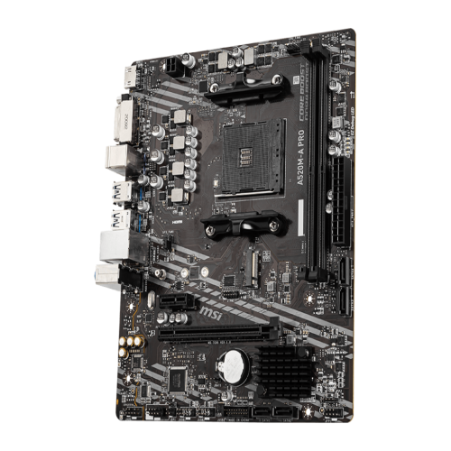 MSI A520m-A Pro AMD Am4 Ddr4 Micro-ATX PCB Gaming Motherboard
