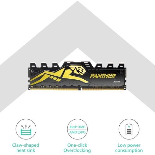 Apacer Panther - GOLDEN 32GB 16GX2 DDR4 3200MHZ