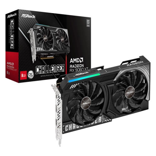 ASRock AMD Radeon RX 9060 XT Challenger 8GB GDDR6 OC Graphics Card