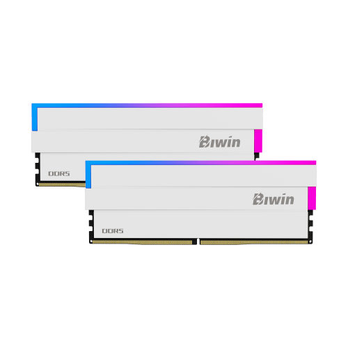 Biwin DW100 RGB 32GB (2x16GB) DDR5 6000MHz CL30 Blanca (white)