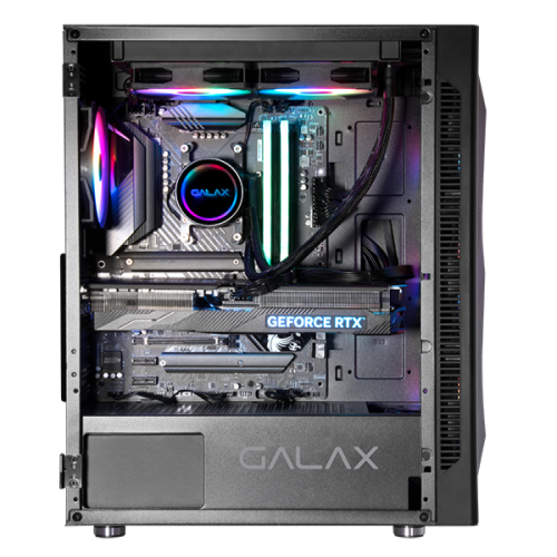 GALAX REVOLUTION 06 AS BLACK WITH 4PCS STATIC RGB FAN ATX CASE