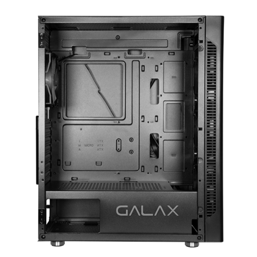 GALAX REVOLUTION 06 AS BLACK WITH 4PCS STATIC RGB FAN ATX CASE