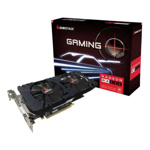 Biostar Rx 580 Dual Fan 8gb 256bit GDdr5 Gaming Videocard
