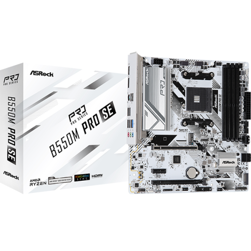 Asrock B550M Pro SE Socket Am4 Ddr4 Motherboard