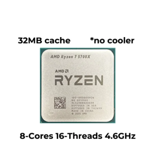 AMD Ryzen 7 5700X 8-Core 16-Thread AM4 Desktop Processor MPK